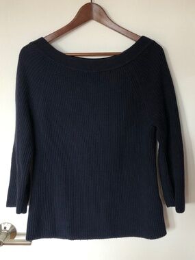 Jcrew NAVY Rib Knit Sweater